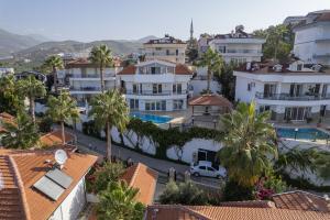 Image of Palm sea and mountain view villa