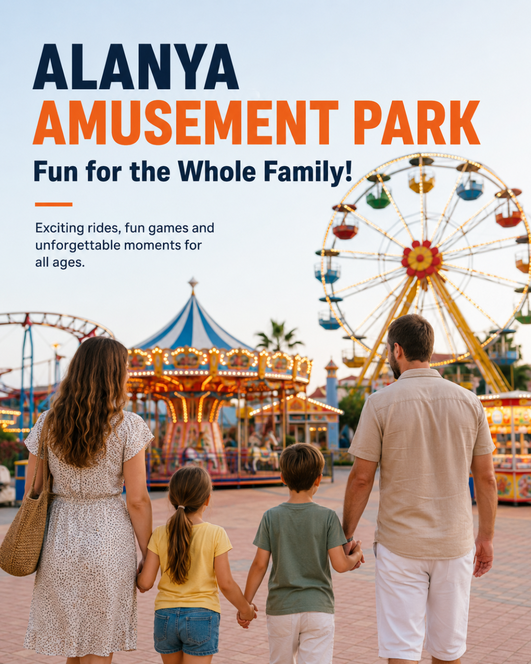 Der Vergnügungspark Alanya bietet Familienspaß mit Fahrgeschäften und Spielen, perfekt für den Urlaub.