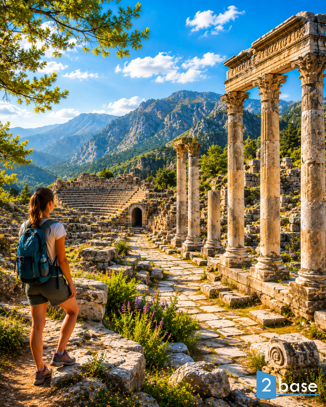 Explore ruínas antigas e vistas deslumbrantes das montanhas perto de casas de férias em Alanya.