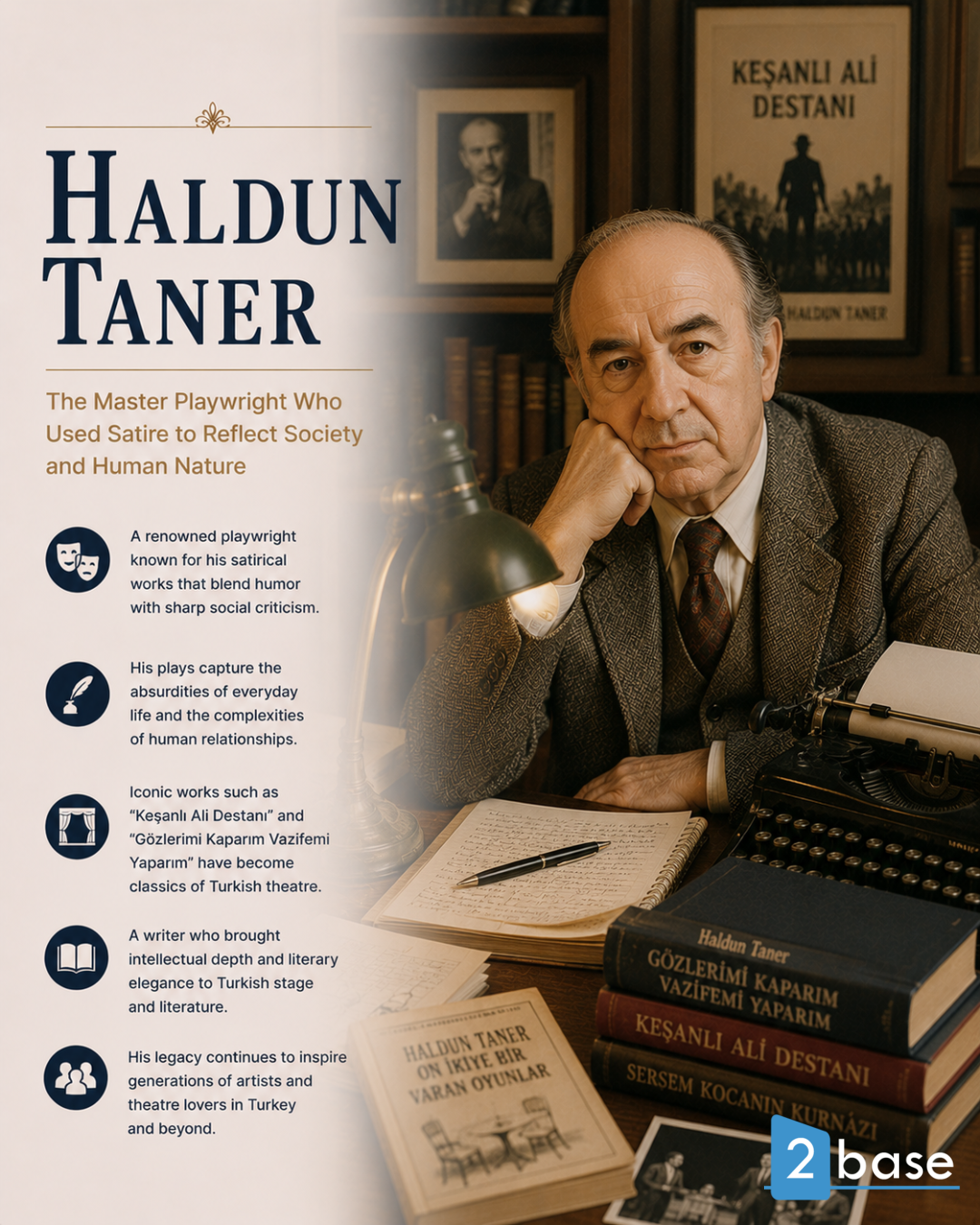 Naslijeđe Halduna Tanera inspiriše ljubitelje pozorišta i književnosti u Alanjinom kulturnom naslijeđu.