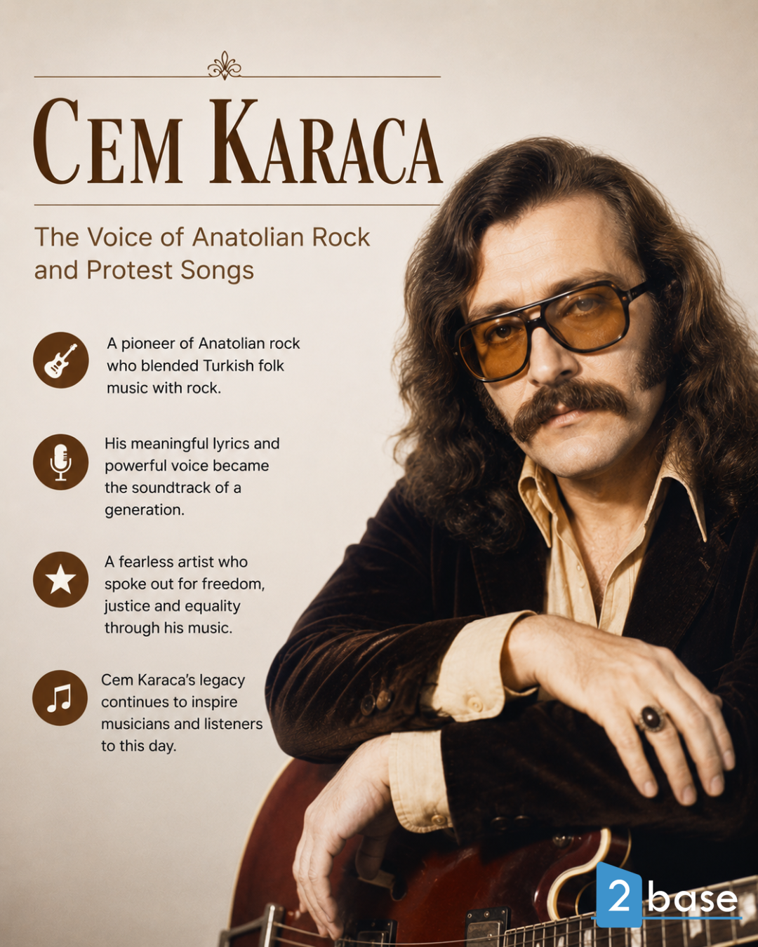 Alanyas lebendige Kultur: Cem Karaca, Pionier des anatolischen Rocks, inspiriert Urlauber.