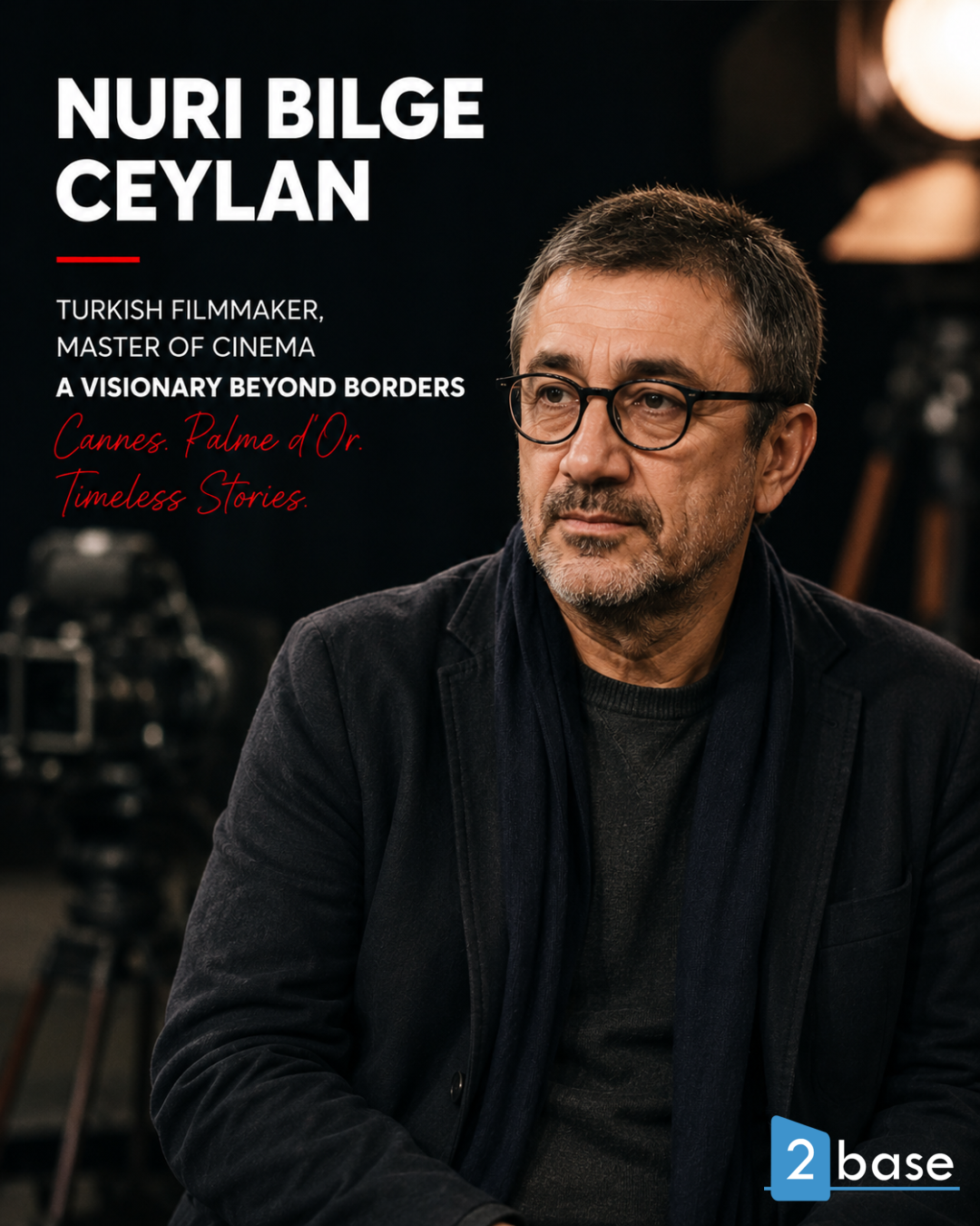 Türkischer Filmemacher Nuri Bilge Ceylan, Meister des Kinos und visionärer Geschichtenerzähler.