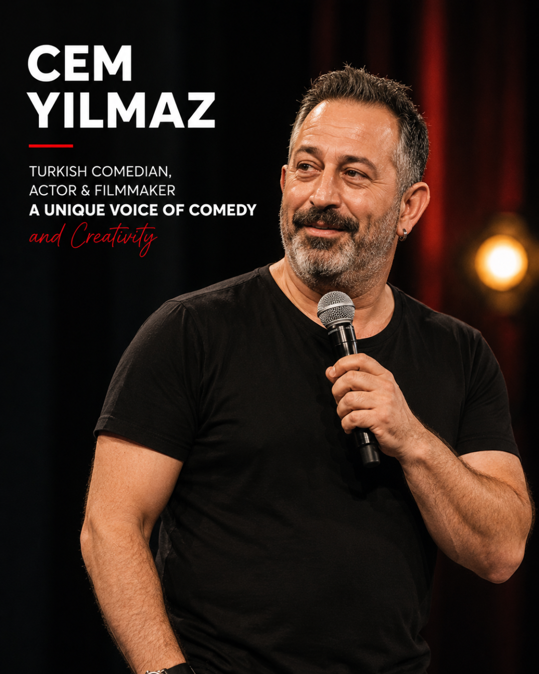 Ο Τούρκος κωμικός Cem Yilmaz φέρνει γέλιο και δημιουργικότητα στις διακοπές στην Αλάνια.