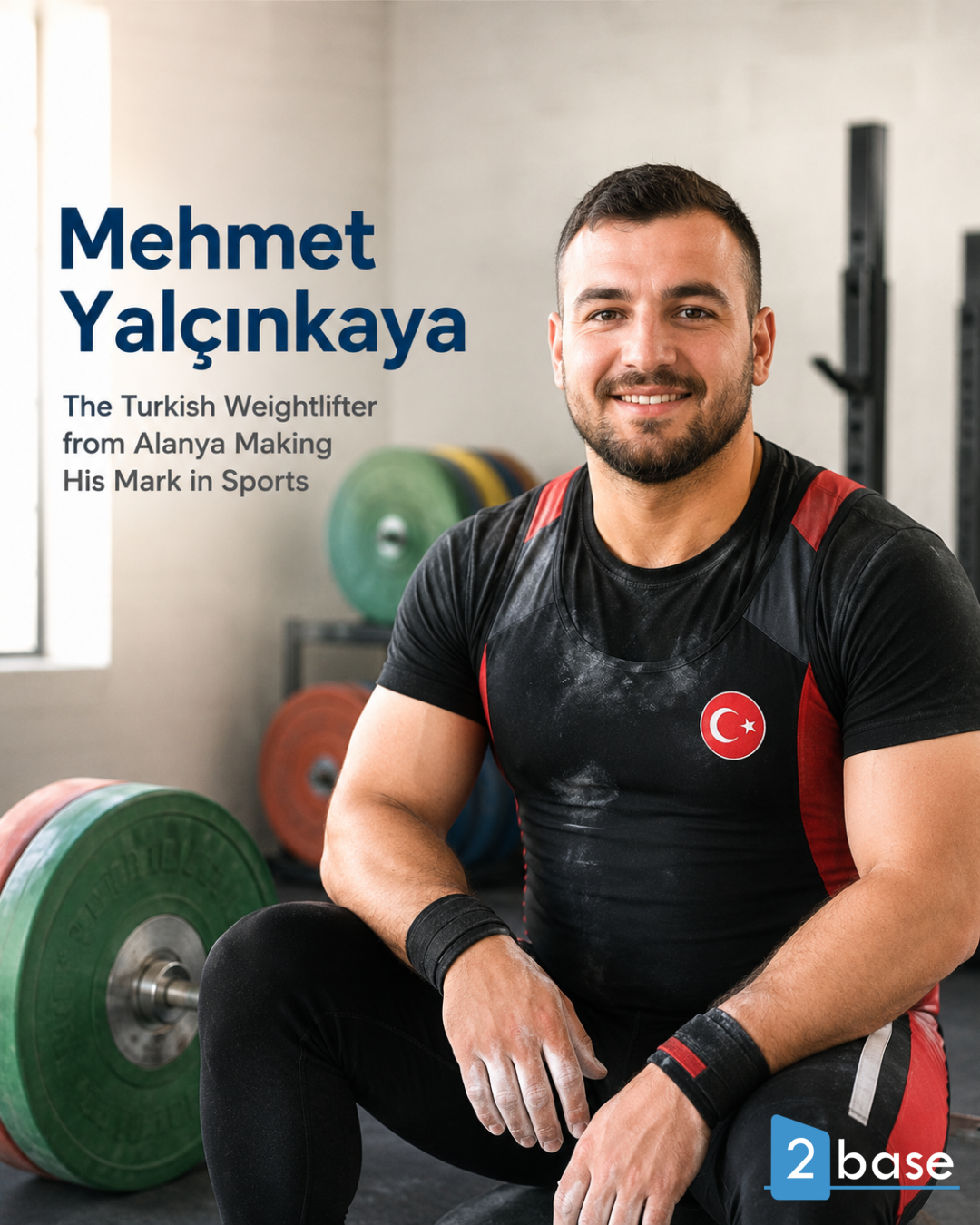 Alanya-lyftingamaðurinn Mehmet Yalçınkaya táknar styrk og íþróttaárangur í Tyrklandi.