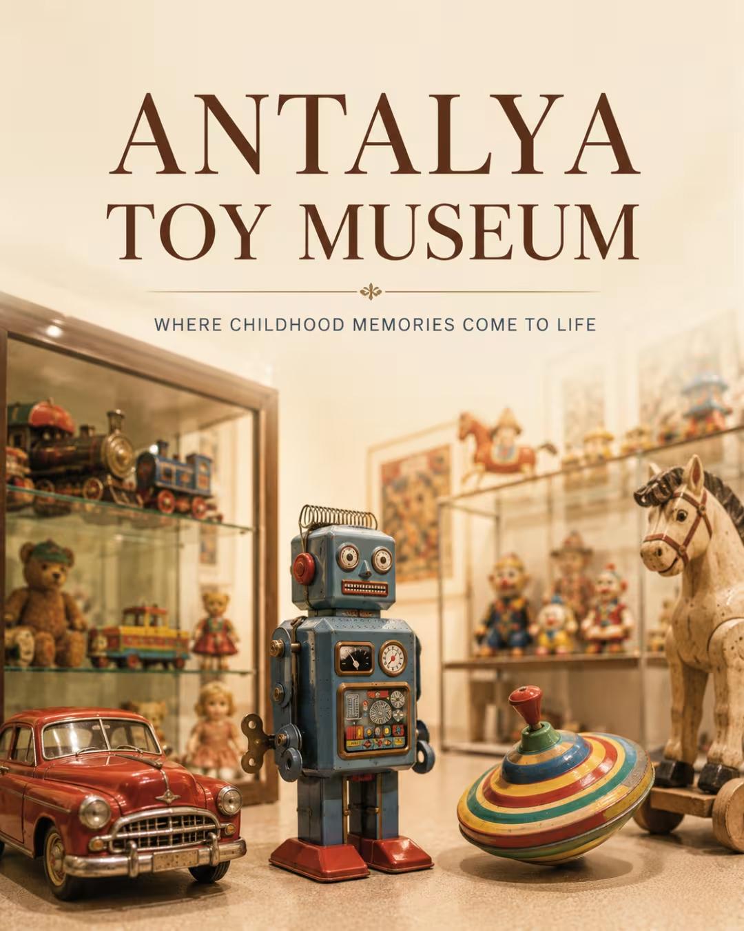Il Museo del Giocattolo di Antalya offre divertimento nostalgico per le famiglie che visitano le case vacanza di Alanya.