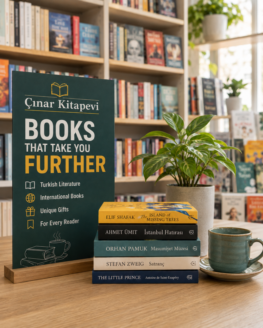 Alanya knjižara nudi tursku književnost, međunarodne knjige i jedinstvene poklone za ugodan odmor.